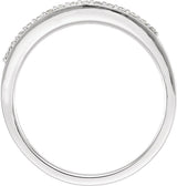 14K White 1/8 CTW Natural Diamond Anniversary Band