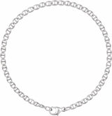 Sterling Silver 2.6 mm Anchor 7" Chain