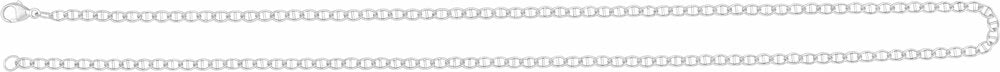 Sterling Silver 2.6 mm Anchor 16" Chain