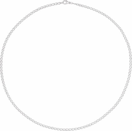 Sterling Silver 2.6 mm Anchor 18" Chain