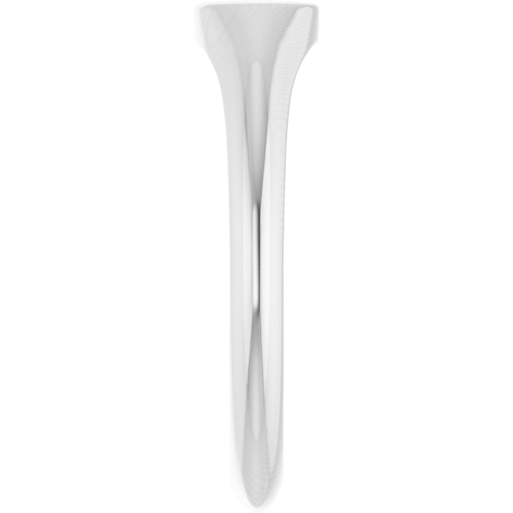 14K White Gold Oval Signet Ring