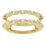 14K Yellow Gold 3/8 CTW Lab-Grown Diamond Ring Guard