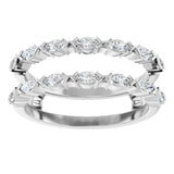14K White Gold 3/8 CTW Lab-Grown Diamond Ring Guard