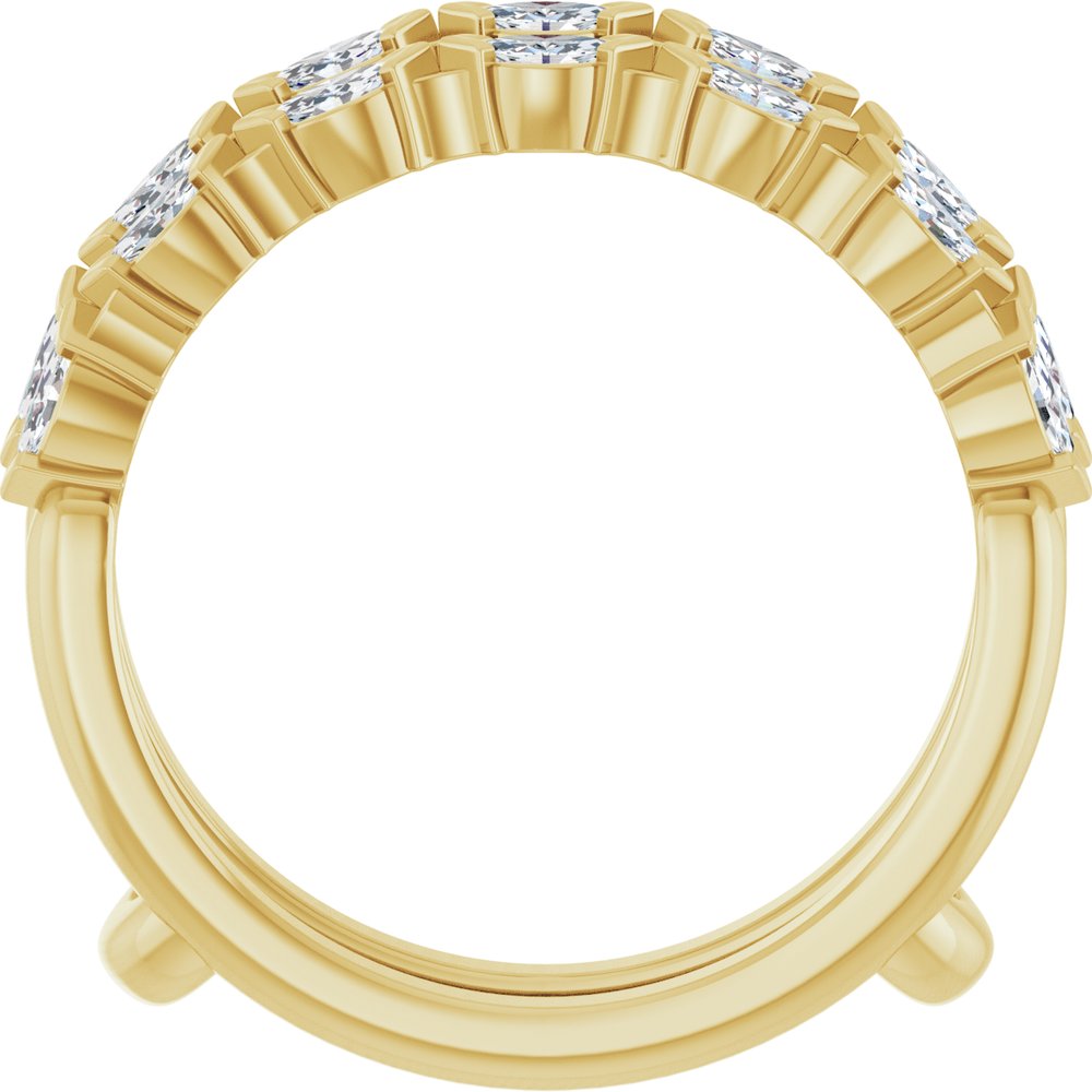 14K Yellow Gold 1/2 CTW Natural Diamond Ring Guard