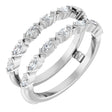 14K White Gold 3/8 CTW Lab-Grown Diamond Ring Guard
