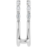 14K White Gold 3/8 CTW Lab-Grown Diamond Ring Guard