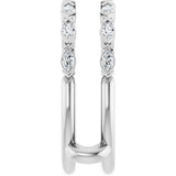 14K White Gold 3/8 CTW Lab-Grown Diamond Ring Guard