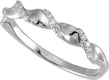 14K White Gold .08 CTW Lab-Grown Diamond Anniversary Band