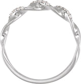 14K White Gold .08 CTW Lab-Grown Diamond Anniversary Band