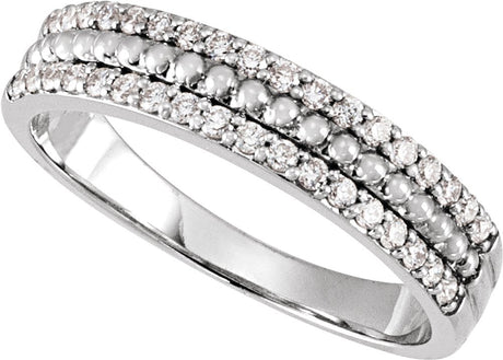 14K White Gold 1/3 CTW Lab-Grown Diamond Anniversary Band