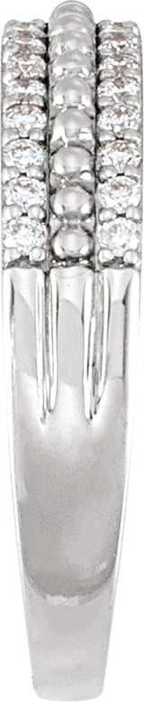 14K White Gold 1/3 CTW Natural Diamond Anniversary Band
