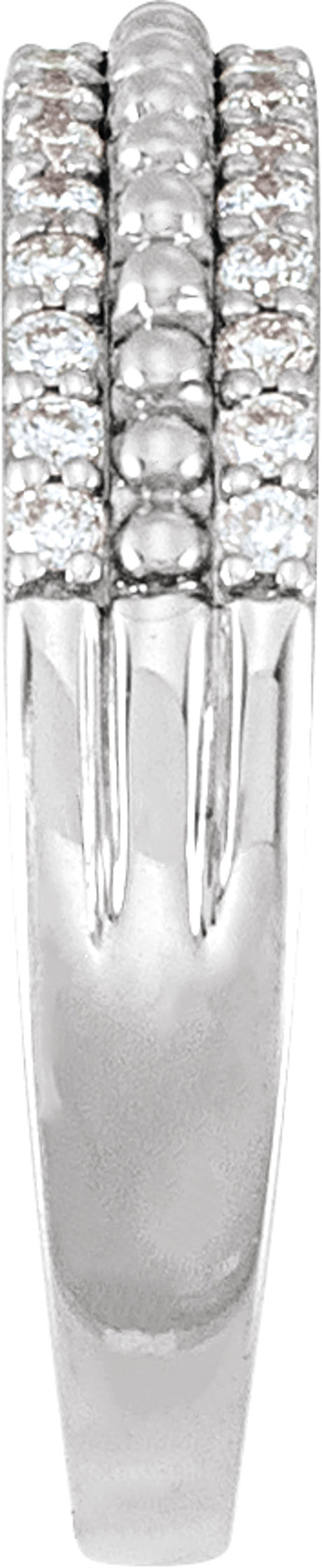 14K White Gold 1/3 CTW Natural Diamond Anniversary Band