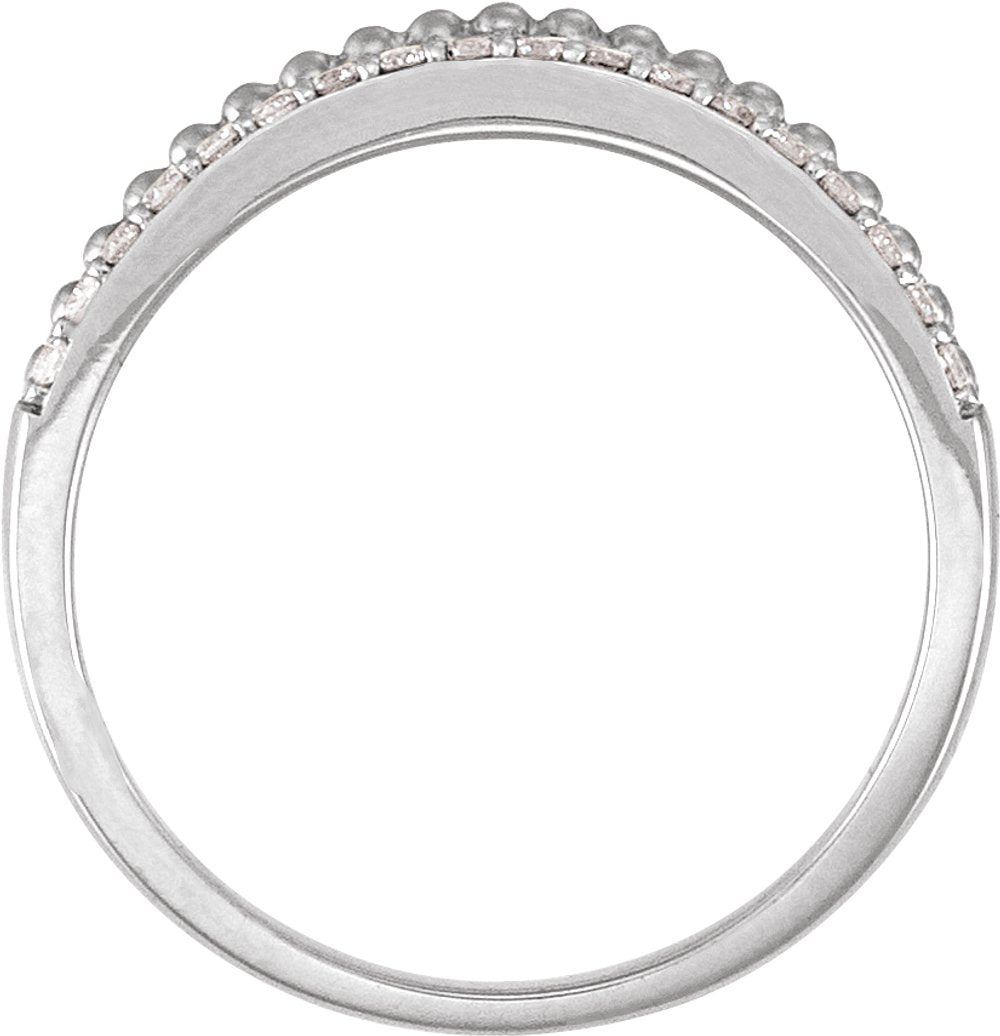14K White Gold 1/3 CTW Natural Diamond Anniversary Band