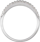 14K White Gold 1/3 CTW Natural Diamond Anniversary Band