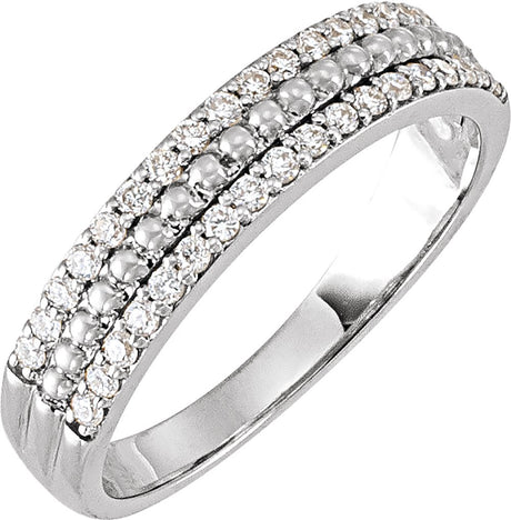 14K White Gold 1/3 CTW Lab-Grown Diamond Anniversary Band