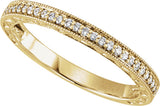 14K Yellow Gold 1/8 CTW Lab-Grown Diamond Anniversary and