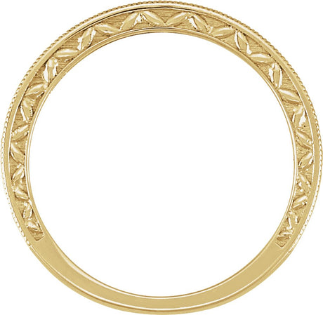 14K Yellow Gold 1/8 CTW Natural Diamond Anniversary and