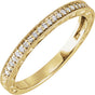 14K Yellow Gold 1/8 CTW Lab-Grown Diamond Anniversary and