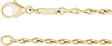 14K Yellow Gold 2 mm Figure 8 7" Chain