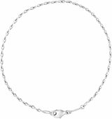Sterling Silver 2 mm Figure 8 7" Chain