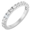 14K White Gold 5/8 CTW Natural Diamond Anniversary Band Size 7