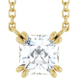 14K Yellow Gold 3/4 CT Lab-Grown Diamond Solitaire 18" Necklace