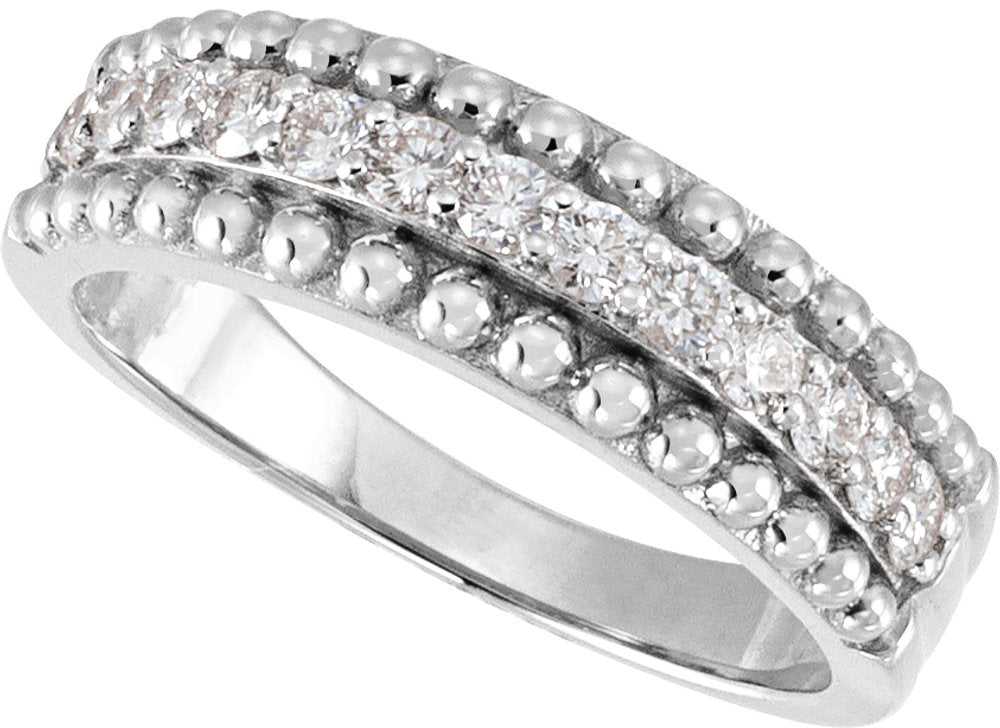 14K White Gold 1/2 CTW Lab-Grown Diamond Anniversary Band