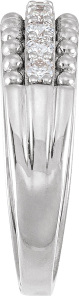 14K White Gold 1/2 CTW Lab-Grown Diamond Anniversary Band