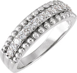 14K White Gold 1/2 CTW Lab-Grown Diamond Anniversary Band