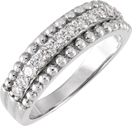 14K White Gold 1/2 CTW Lab-Grown Diamond Anniversary Band