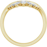 14K Yellow Gold 1/2 CTW Lab-Grown Diamond Contour Band