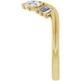 14K Yellow Gold 1/2 CTW Lab-Grown Diamond Contour Band