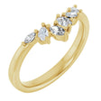 14K Yellow Gold 1/3 CTW Lab-Grown Diamond Contour Band