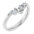 14K White Gold 1/3 CTW Lab-Grown Diamond Contour Band