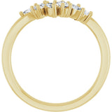 14K Yellow Gold 1/3 CTW Lab-Grown Diamond Contour Band