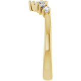 14K Yellow Gold 1/3 CTW Lab-Grown Diamond Contour Band