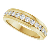 14K Yellow Gold 1/2 CTW Lab-Grown Diamond Anniversary Band
