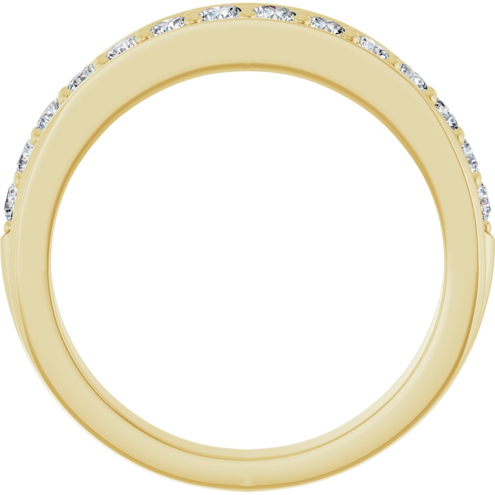 14K Yellow Gold 1/2 CTW Lab-Grown Diamond Anniversary Band