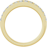 14K Yellow Gold 1/2 CTW Lab-Grown Diamond Anniversary Band