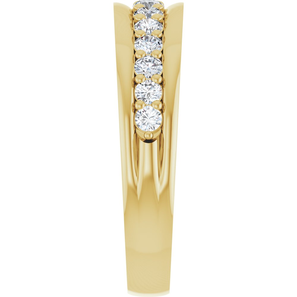 14K Yellow Gold 1/2 CTW Lab-Grown Diamond Anniversary Band