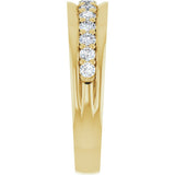 14K Yellow Gold 1/2 CTW Lab-Grown Diamond Anniversary Band