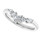 14K White Gold 1/3 CTW Lab-Grown Diamond Contour Band