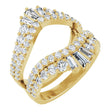 14K Yellow Gold 2 CTW Lab-Grown Diamond Ring Guard