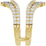 14K Yellow 2 CTW Lab-Grown Diamond Ring Guard