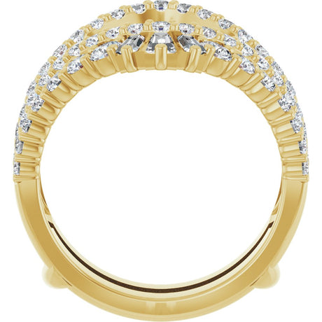 14K Yellow Gold 2 CTW Lab-Grown Diamond Ring Guard