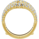 14K Yellow Gold 2 CTW Lab-Grown Diamond Ring Guard