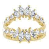 14K Yellow Gold 1 1/2 CTW Lab-Grown Diamond Ring Guard