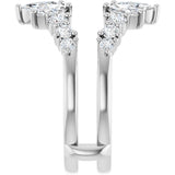 14K White Gold 1 1/2 CTW Lab-Grown Diamond Ring Guard