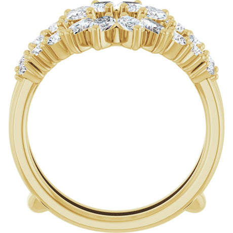 14K Yellow Gold 1 1/2 CTW Lab-Grown Diamond Ring Guard