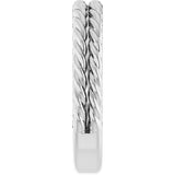 14K White Gold 3.5 mm Double Rope Band